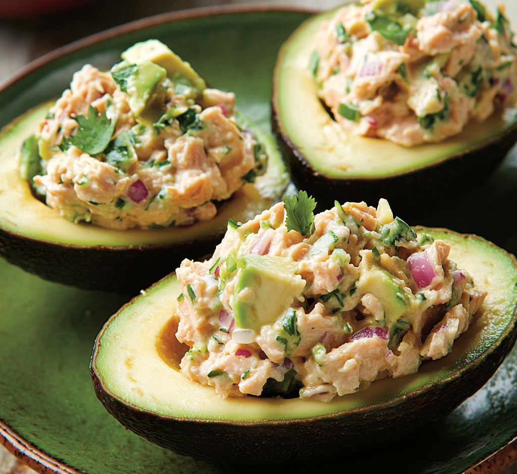 Tuna-Stuffed Avocados