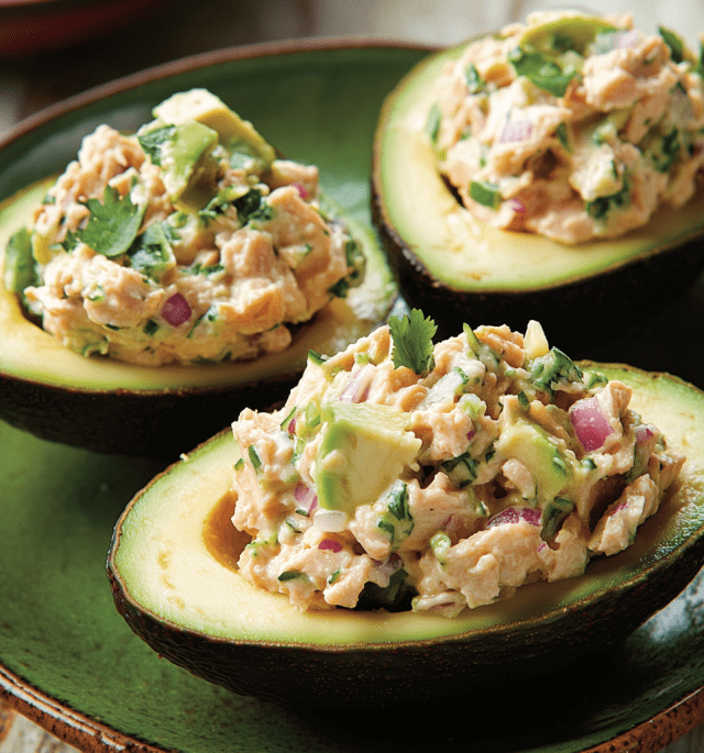 Tuna-Stuffed Avocados