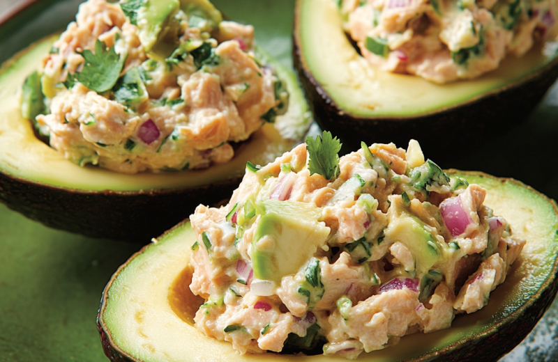 Tuna-Stuffed Avocados
