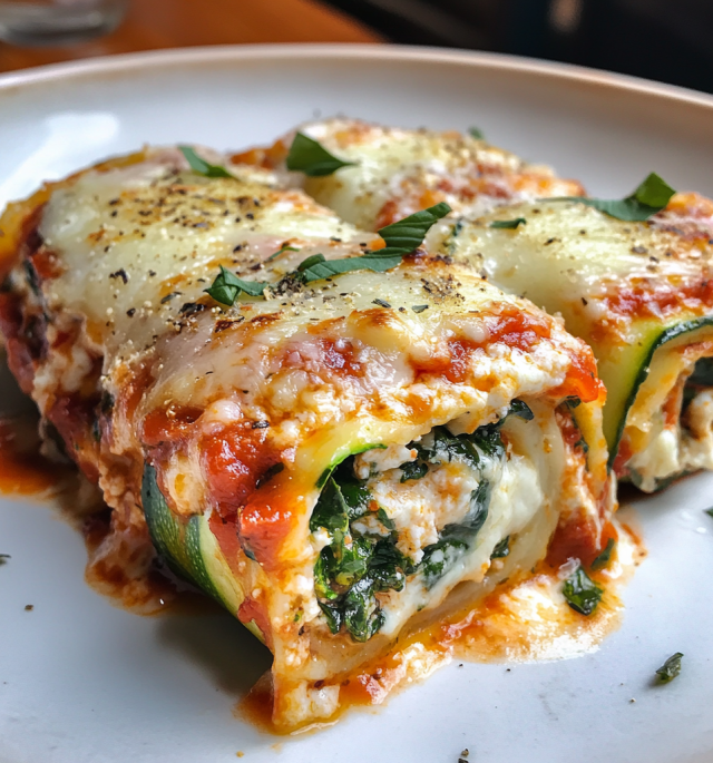 Zucchini Lasagna Roll-Ups
