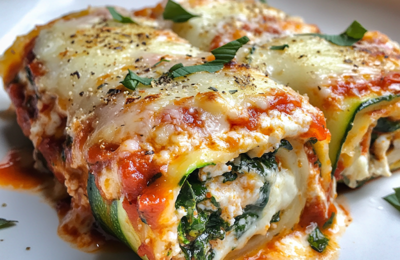 Zucchini Lasagna Roll-Ups