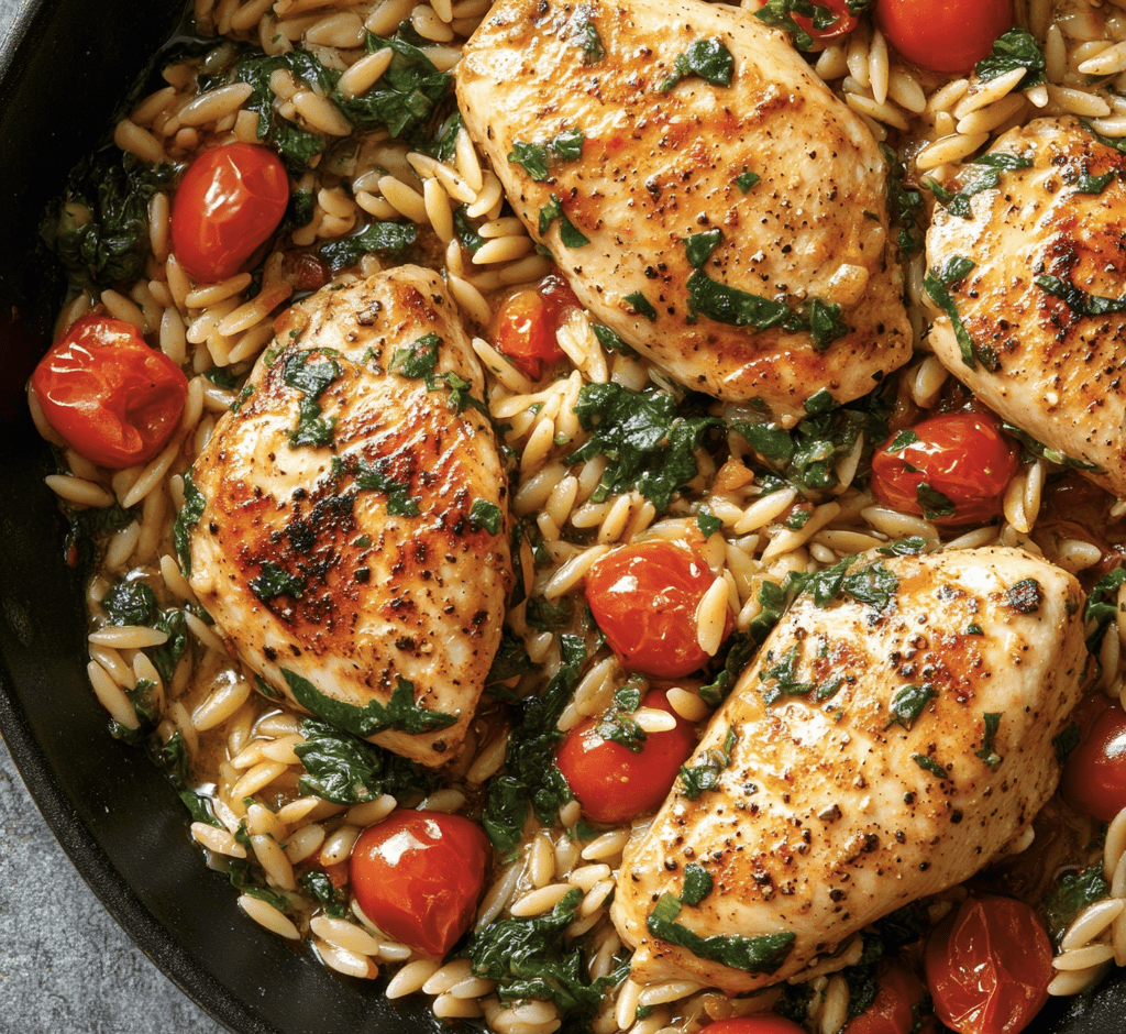 Chicken Orzo (30-Minutes, One-Pan)