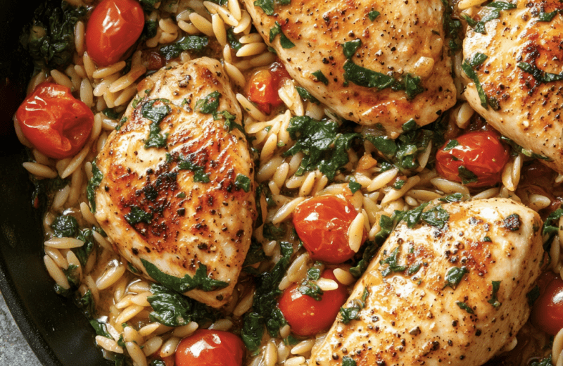 Chicken Orzo (30-Minutes, One-Pan)
