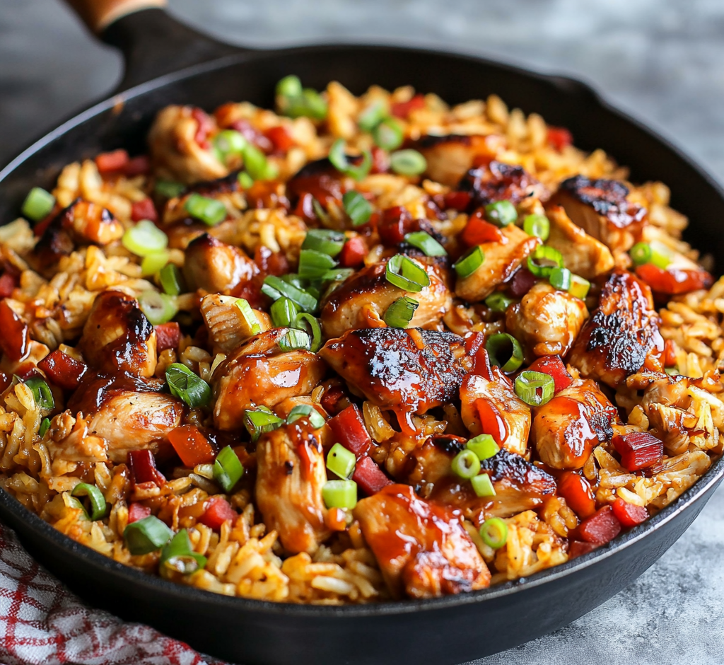 One-Pan Bold Honey BBQ Chicken Rice
