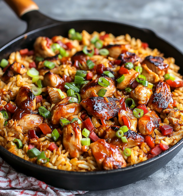 One-Pan Bold Honey BBQ Chicken Rice