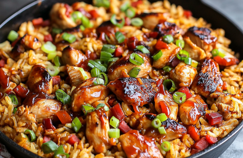 One-Pan Bold Honey BBQ Chicken Rice