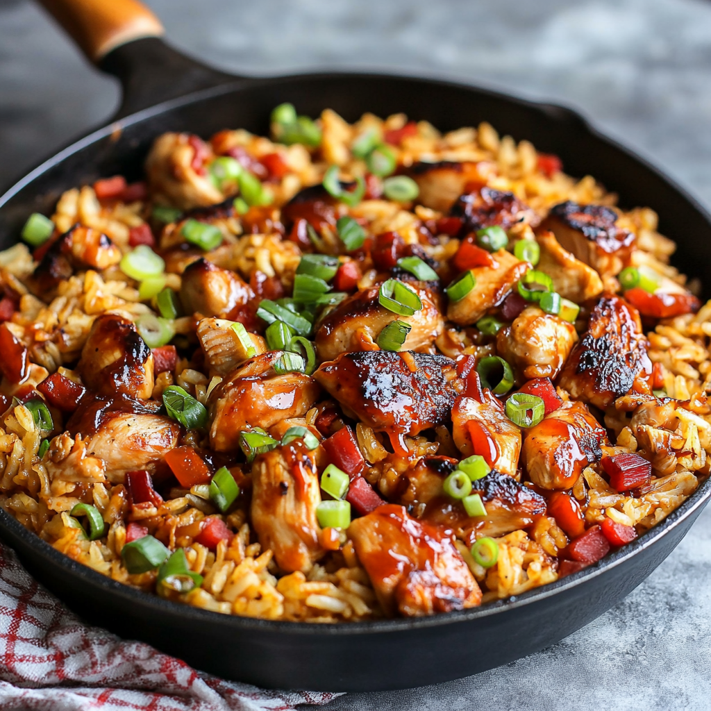 One-Pan Bold Honey BBQ Chicken Rice