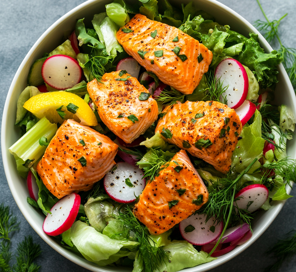 Flaky Salmon Salad