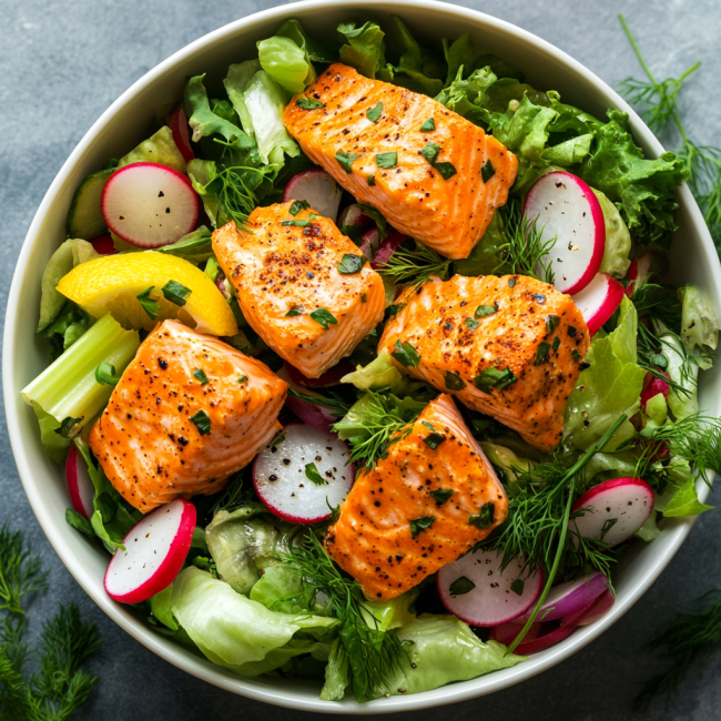 Flaky Salmon Salad