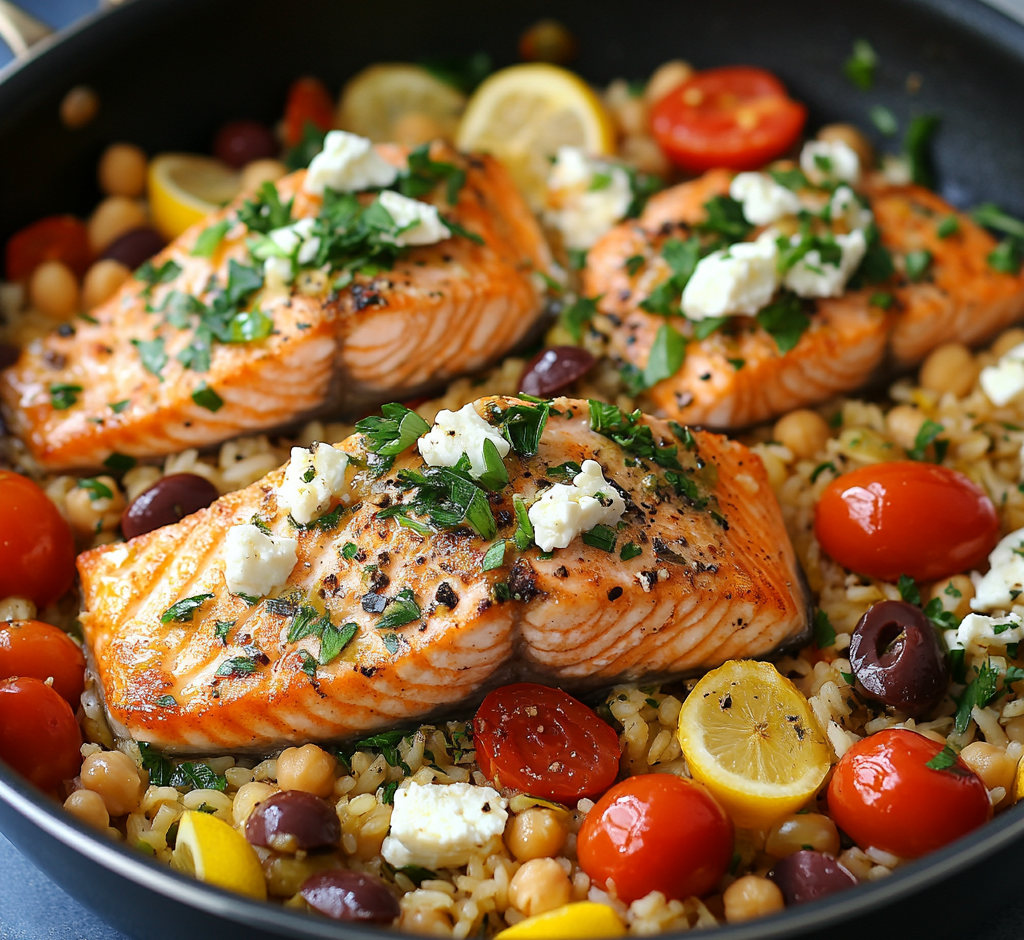 Mediterranean Salmon Skillet