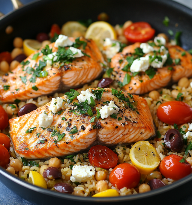 Mediterranean Salmon Skillet