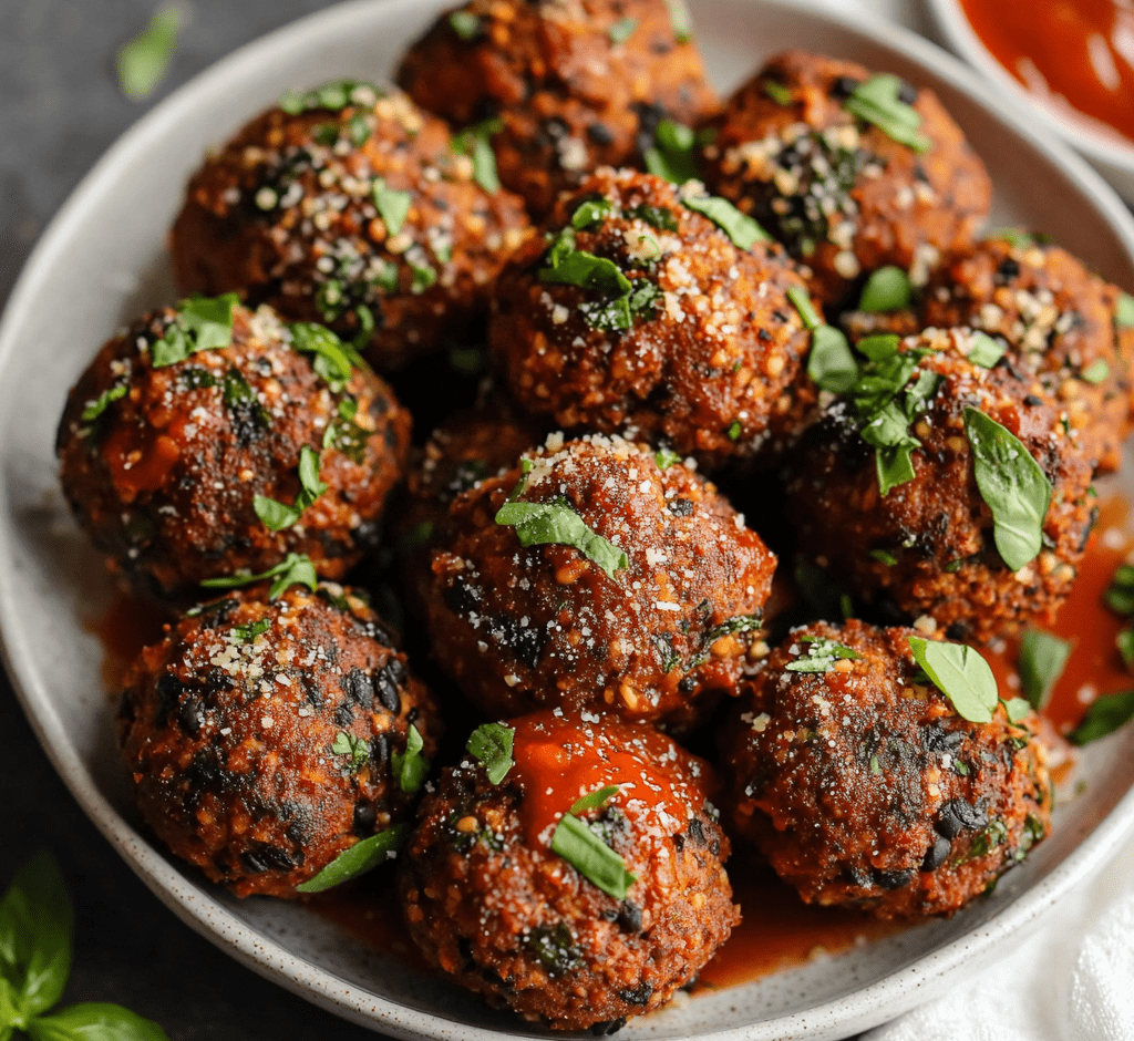 Easy Vegan Black Bean Meatballs