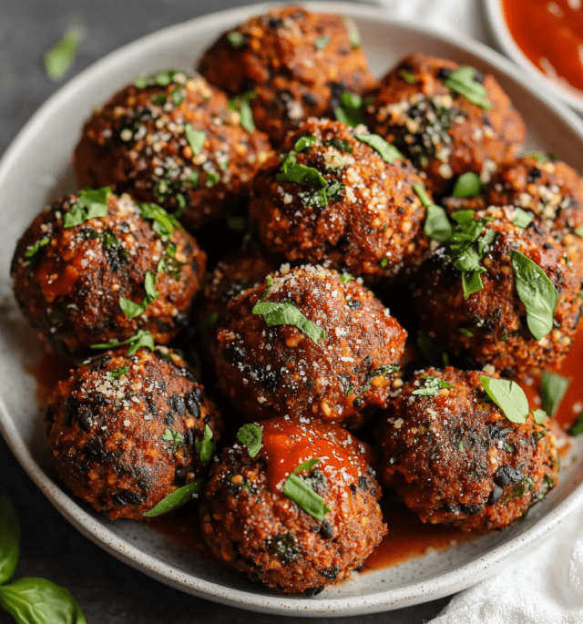 Easy Vegan Black Bean Meatballs
