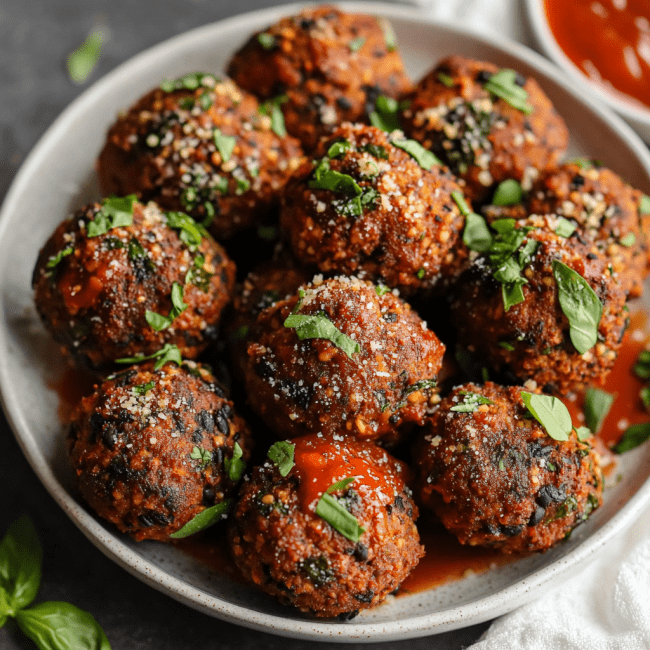Easy Vegan Black Bean Meatballs