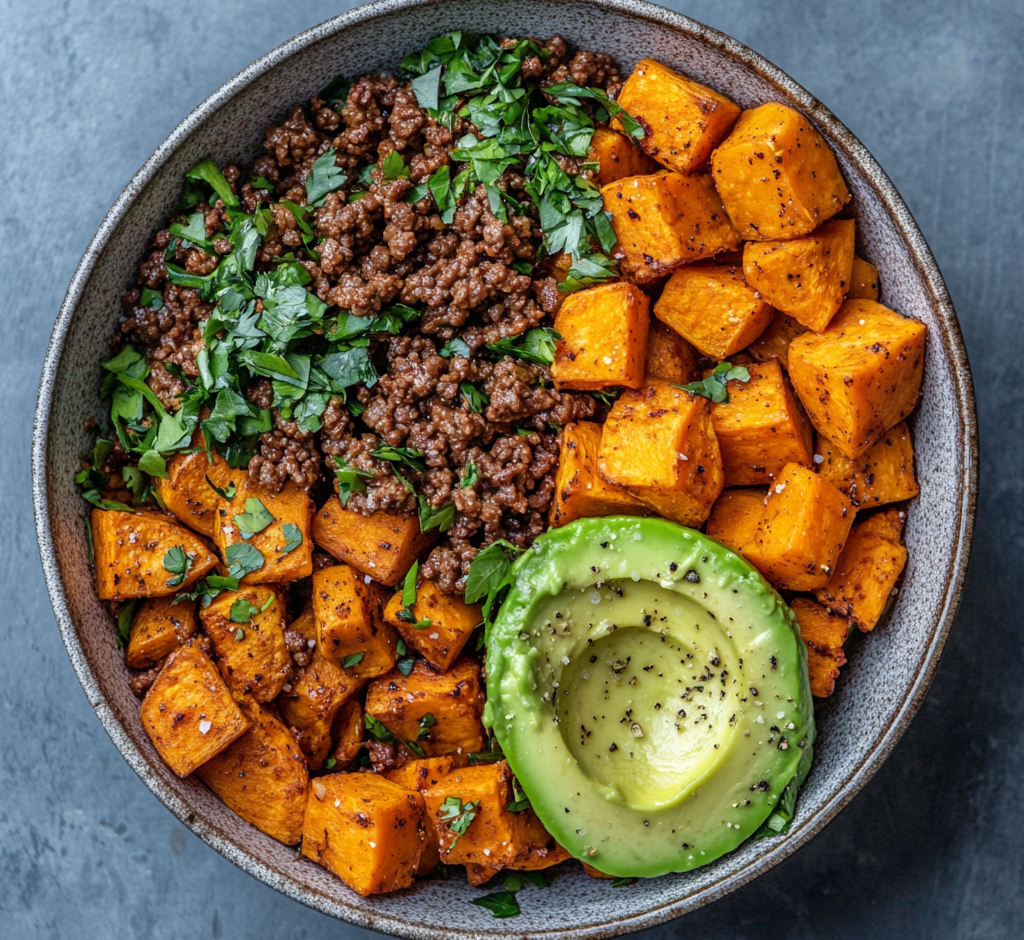 Simple Beef, Sweet Potato