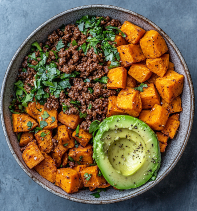 Simple Beef, Sweet Potato