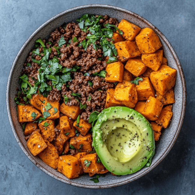 Simple Beef, Sweet Potato