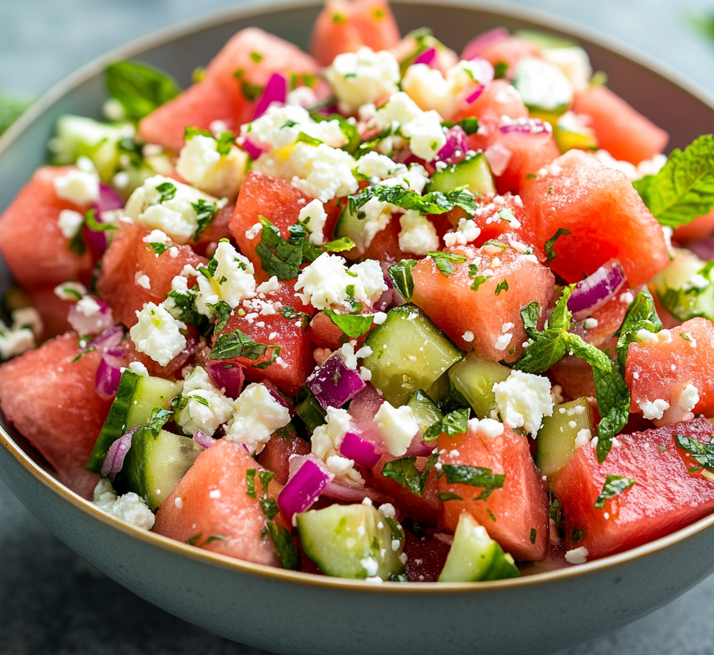 Feta Watermelon Salad