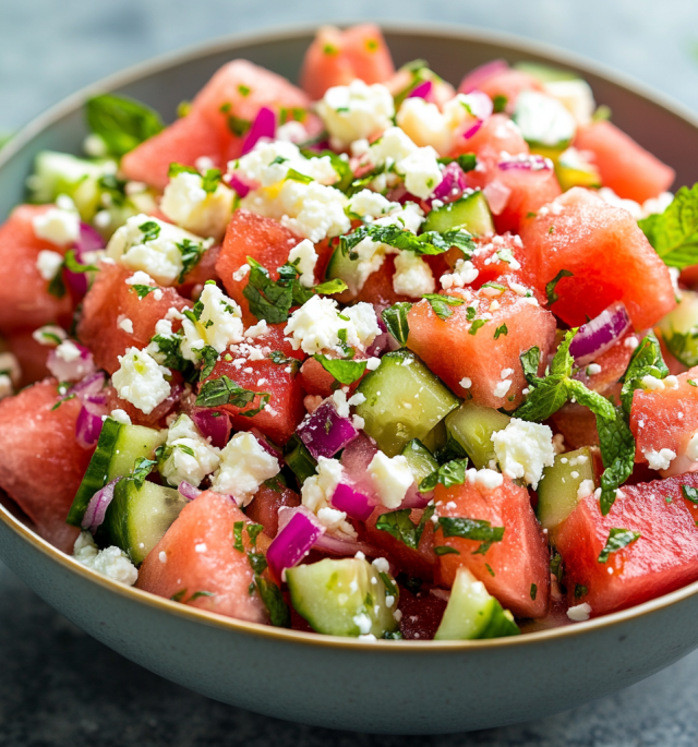 Feta Watermelon Salad