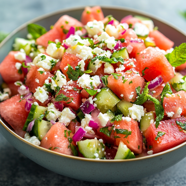 Feta Watermelon Salad