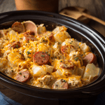 Slow Cooker Sausage and Potato Casserole