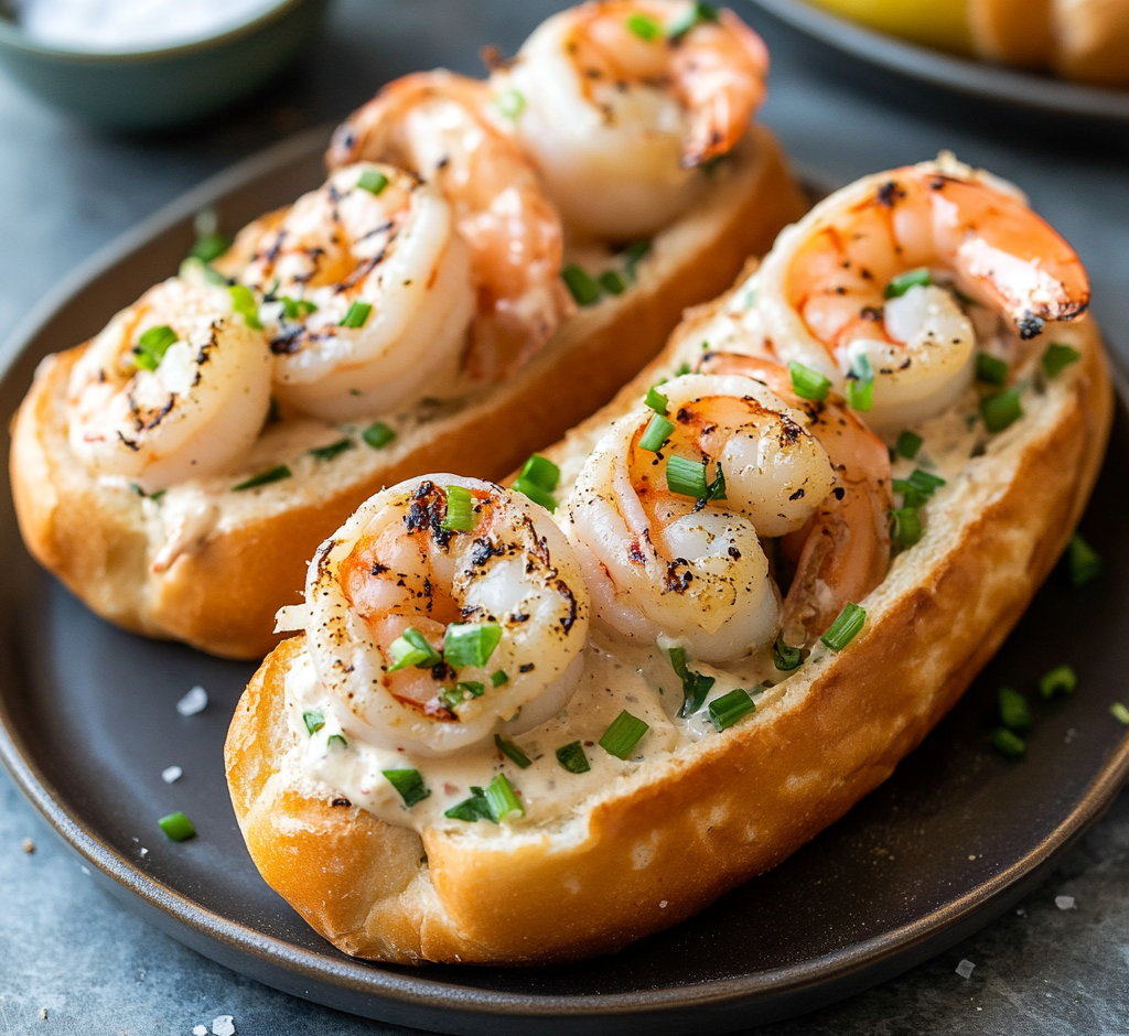 Grilled Shrimp Rolls on Brioche