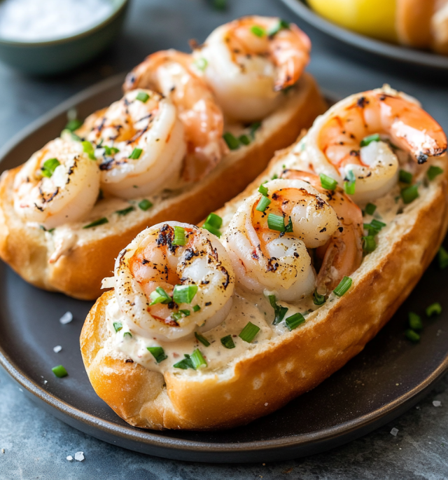 Grilled Shrimp Rolls on Brioche