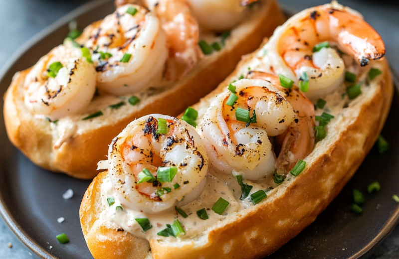 Grilled Shrimp Rolls on Brioche