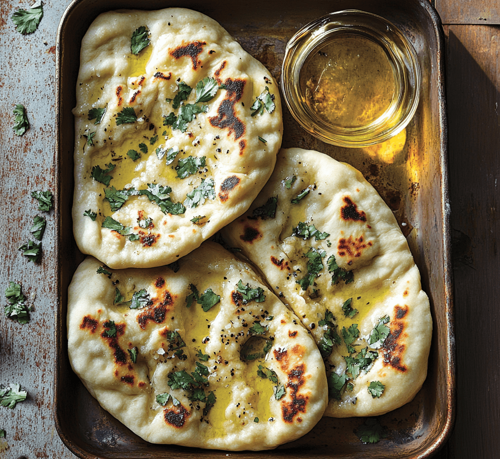 Homemade Garlic Naan