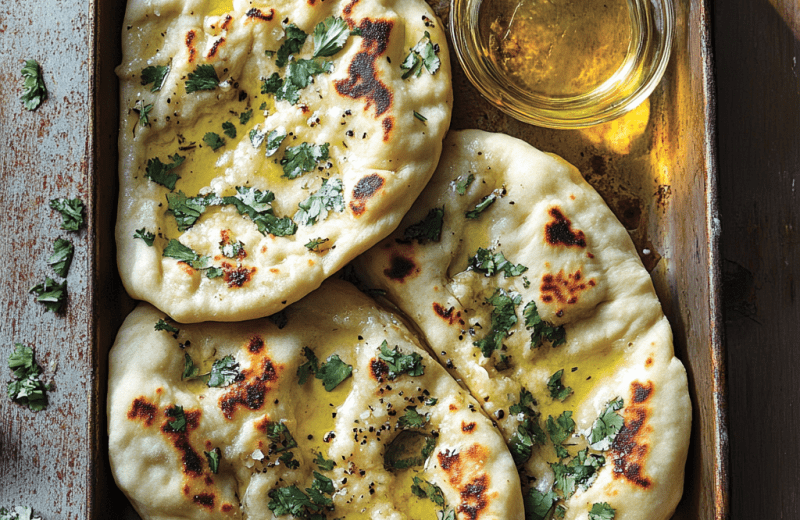 Homemade Garlic Naan