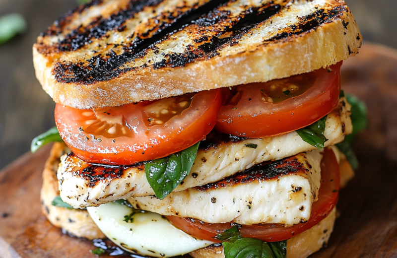 Grilled Chicken Caprese Sandwiches