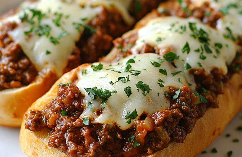 Italian Garlic Bread Sloppy Joes