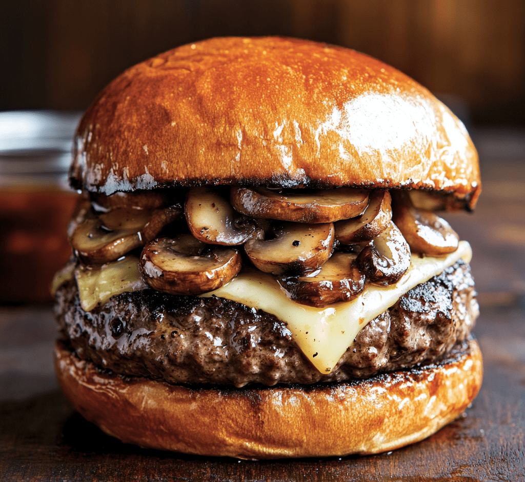 Mushroom Swiss Burger