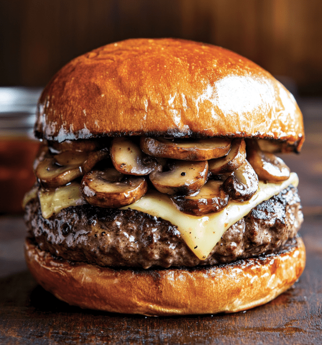 Mushroom Swiss Burger