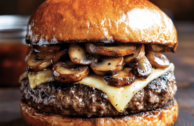 Mushroom Swiss Burger