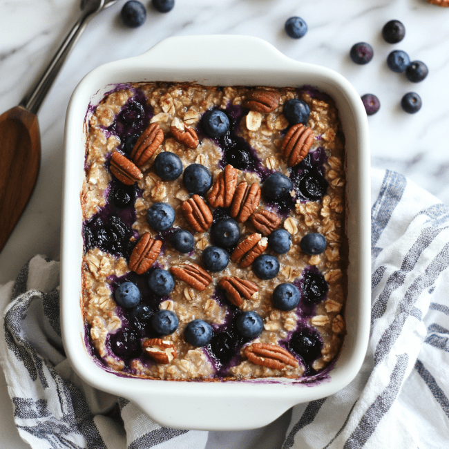 Blueberry Baked Oatmeal