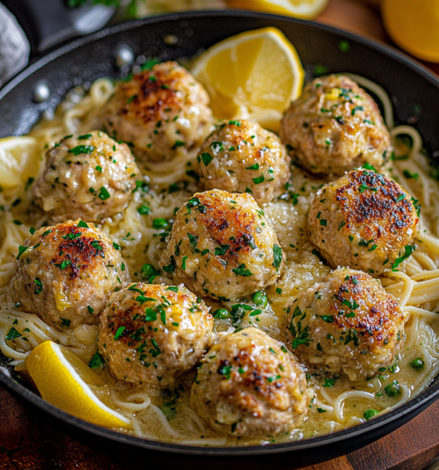 Chicken Piccata Meatballs