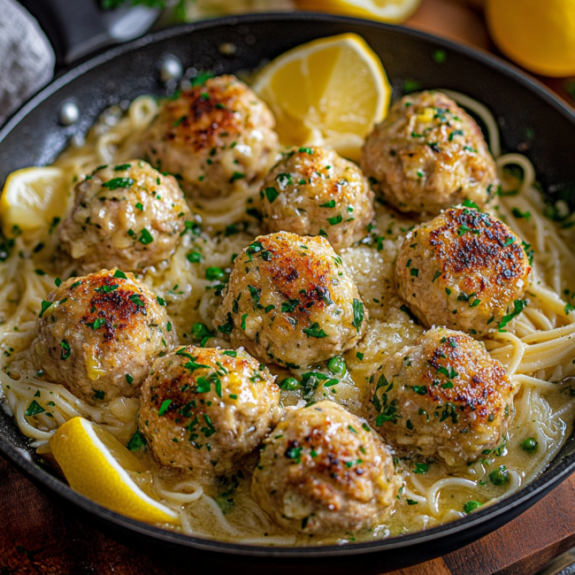 Chicken Piccata Meatballs
