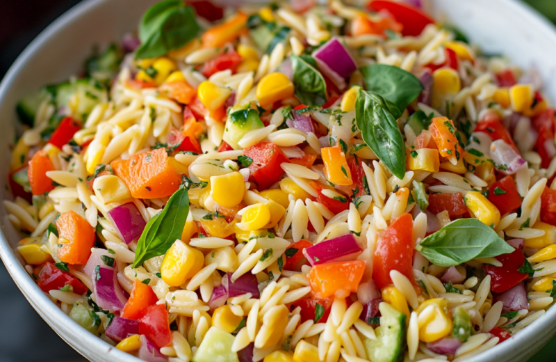 Rainbow Orzo Salad