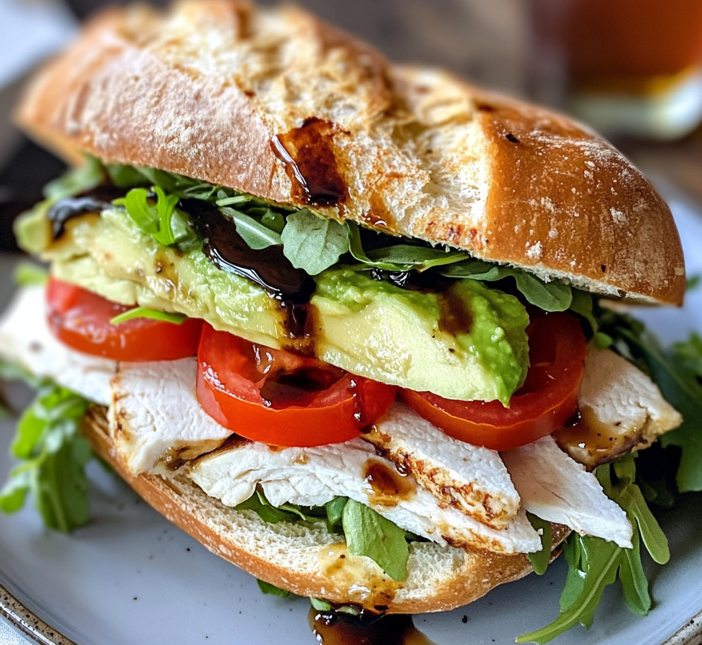 Turkey & Avocado Ciabatta Sandwich