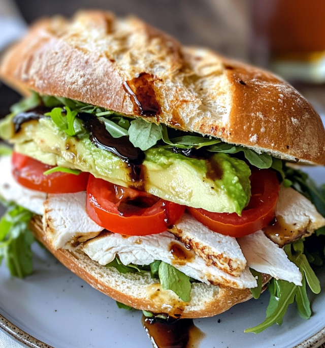 Turkey & Avocado Ciabatta Sandwich