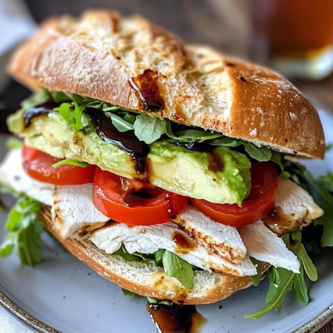 Turkey & Avocado Ciabatta Sandwich