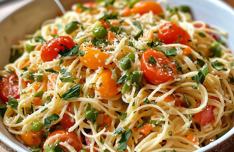 Creamy Angel Hair Pasta Salad Recipe