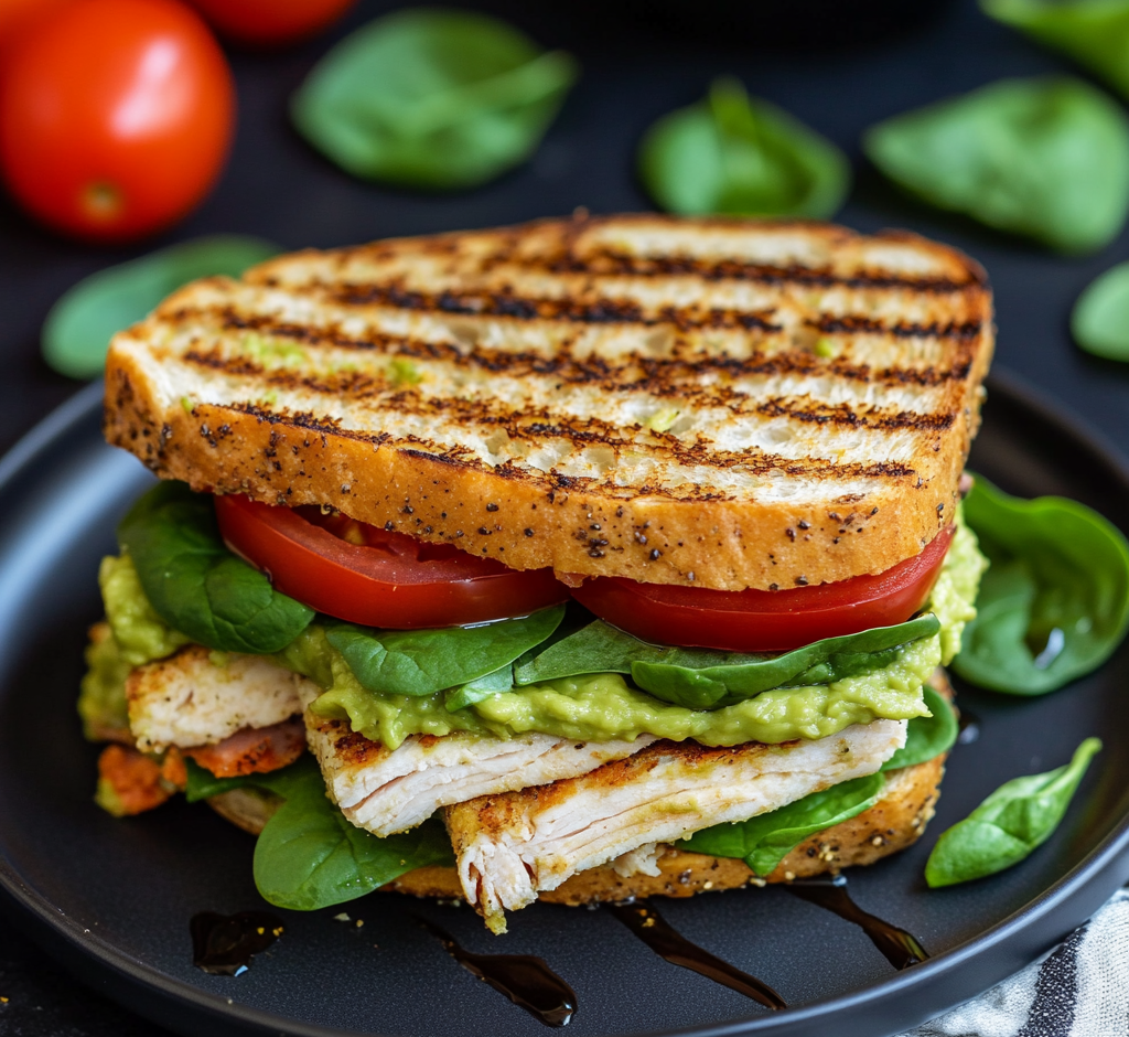 Ultimate Turkey Avocado Ciabatta Sandwich