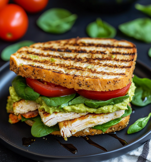 Ultimate Turkey Avocado Ciabatta Sandwich