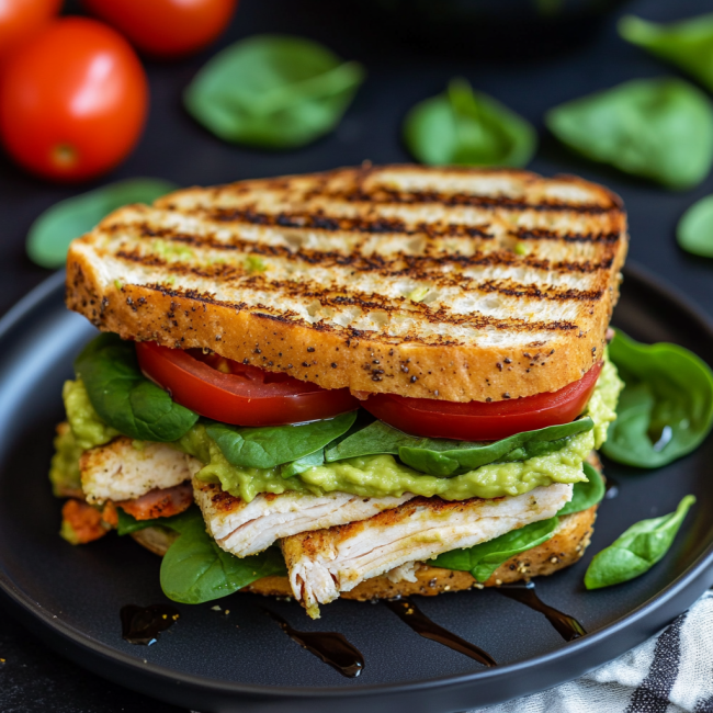 Ultimate Turkey Avocado Ciabatta Sandwich