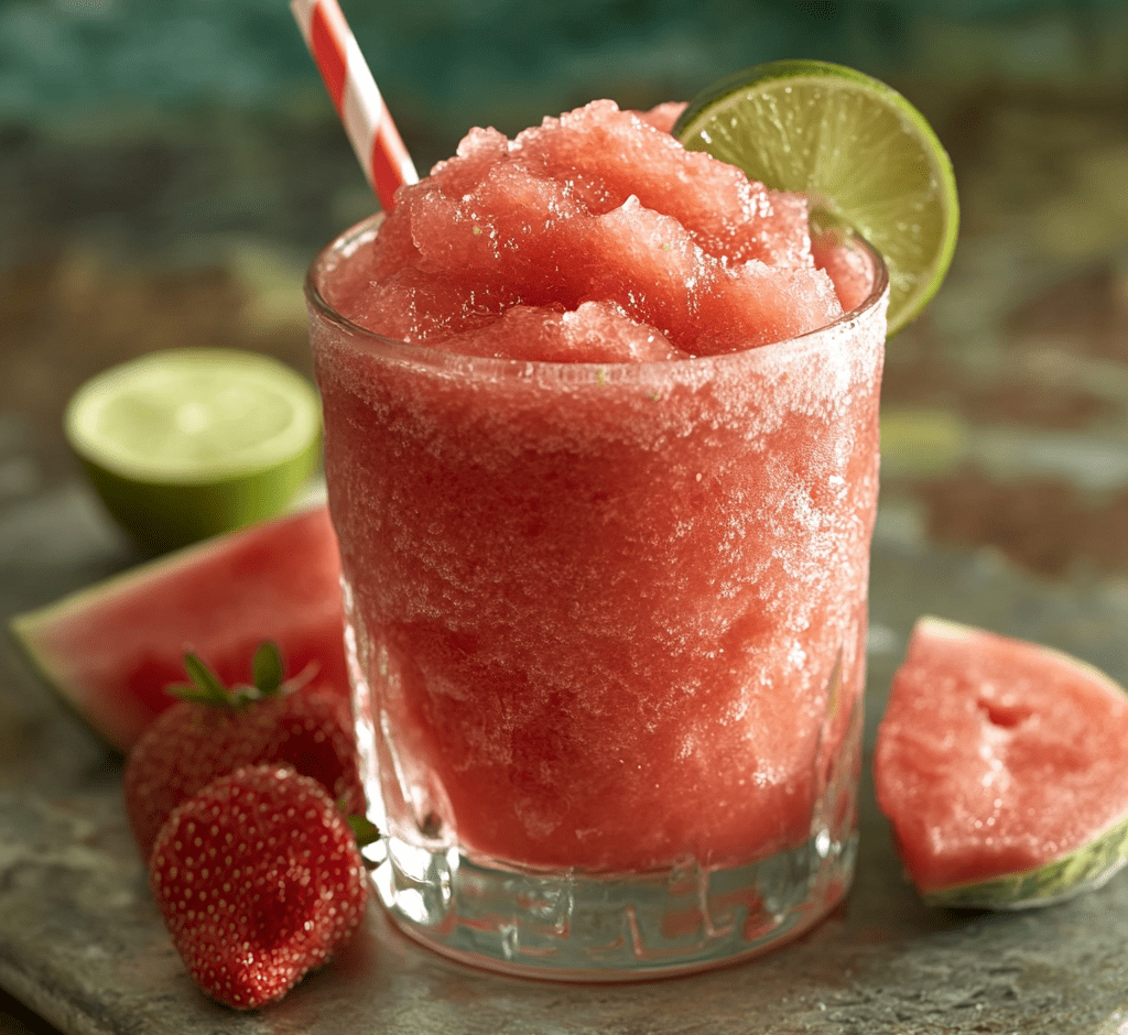 Watermelon Slushie Mocktail