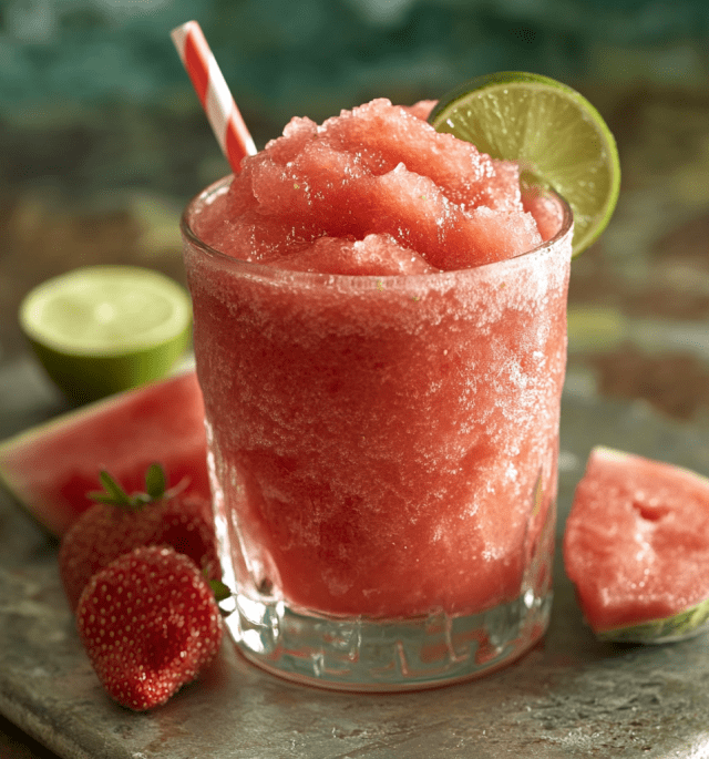 Watermelon Slushie Mocktail