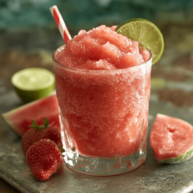 Watermelon Slushie Mocktail