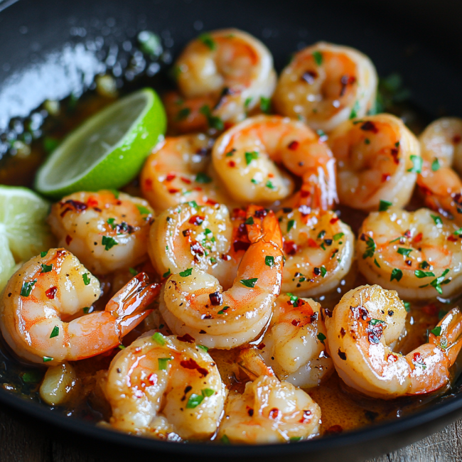 Garlic Honey Lime Shrimp
